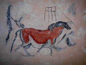 Kopie einer Höhlenmalerei aus Lascaux